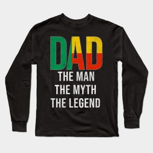 Beninese Dad The Man The Myth The Legend - Gift for  Beninese Dad With Roots From  Beninese Long Sleeve T-Shirt